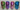 PLA Dual - Color Silk Filament,1.75mm ±0.03mm(250g),Total 4 Rolls