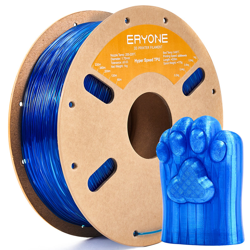 ERYONE 1.75mm TPU 3D Printer Filament, Dimensional Accuracy +/- 0.05 mm, 0.5kg (1.1 LB) / Spool