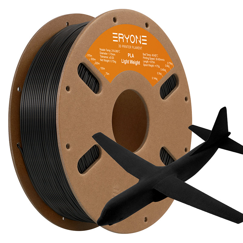 ERYONE Light Weight PLA 3D Printer Filament 1.75mm, Dimensional Accuracy +/- 0.05 mm 750g (2.2LBS)/Spool