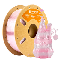 PETG High-Speed Translucent Gradient Multi-Color Filament - 1.75mm±0.03mm (1kg) - Translucent Gradient Multi-Color-Light Pink & Transparent