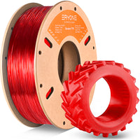 TPU Filament,  - 1.75mm±0.03mm (0.5kg & 1kg) - Transparent Red-1kg