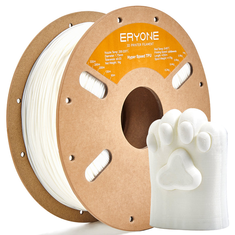 ERYONE 1.75mm High Speed TPU 3D Printer Filament, Dimensional Accuracy +/- 0.05 mm, 0.5kg&1kg (1.1 LB) / Spool