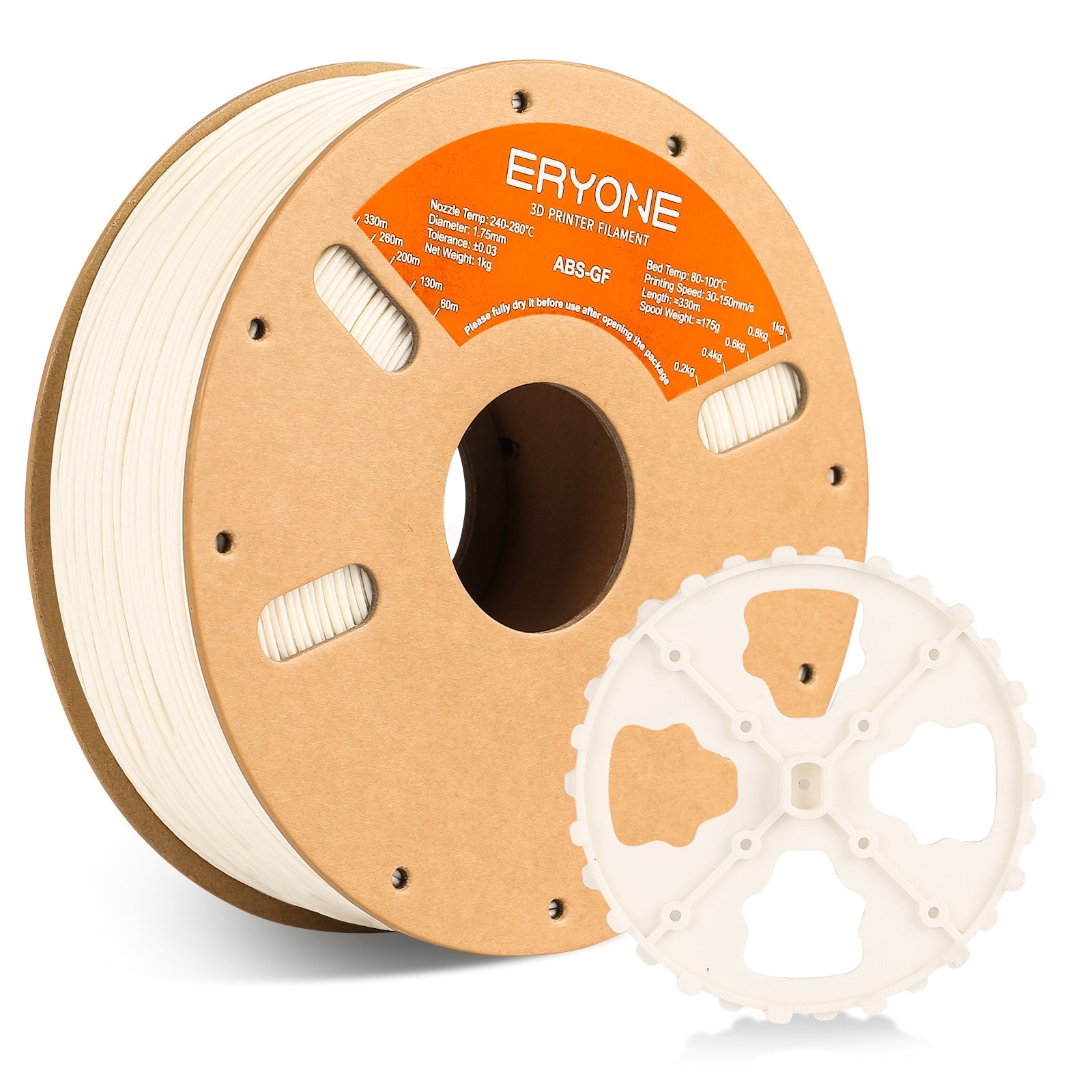 ABS Fiberglass Filament - 1.75mm±0.03mm (1kg)
