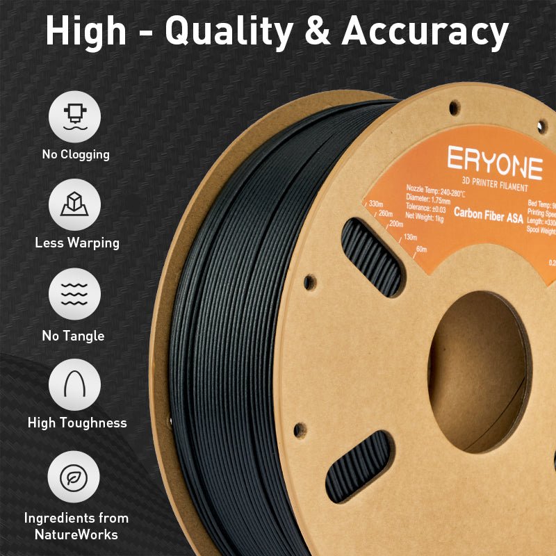 ASA & ASA - CF Filament - 1.75mm±0.03mm (1kg)