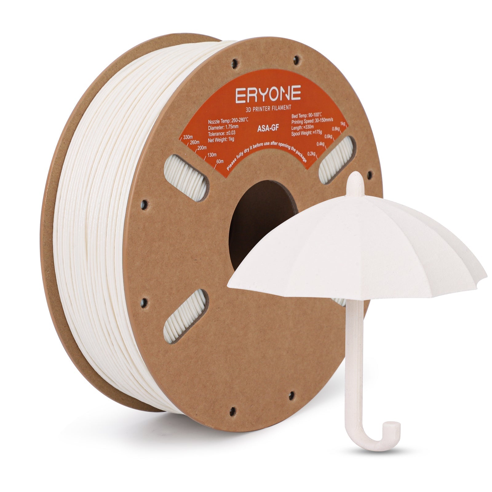 ASA Fiberglass Filament - 1.75mm±0.03mm (1kg)