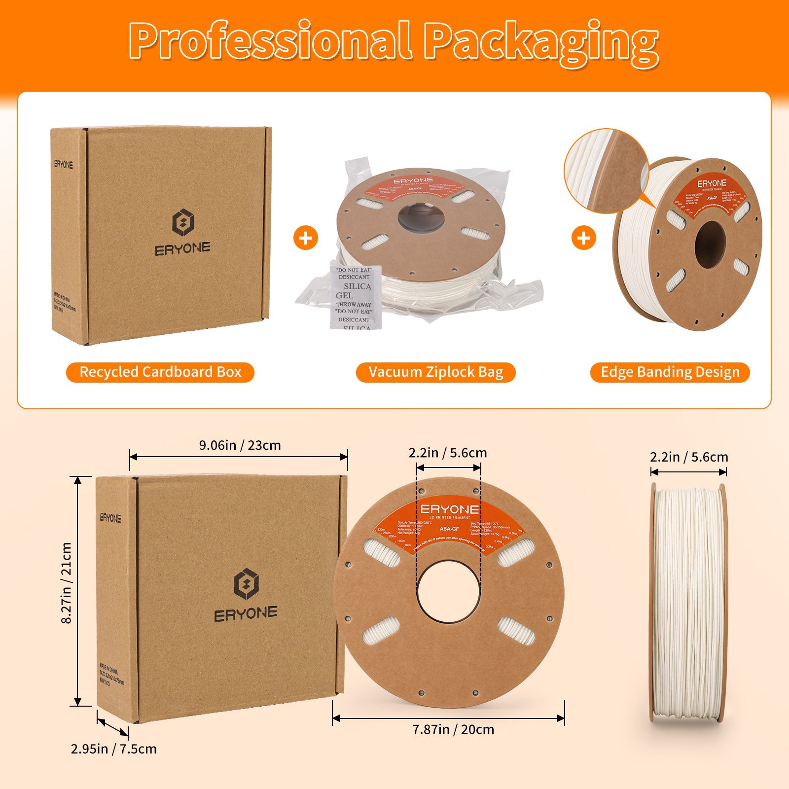 ASA Fiberglass Filament - 1.75mm±0.03mm (1kg)