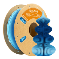 PLA Matte High-Speed Gradient Multi-Color Filament - 1.75mm±0.03mm (1kg) - PLA Matte Gradient Multi Color-Glacier (Blue & White & Light Blue)