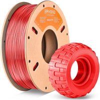 (Pre-sale)TPU Filament - 1.75mm±0.03mm (0.5kg) (MOQ:20 rolls,Mixable) - Transparent Red