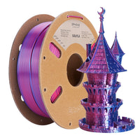 PLA  Dual-Color Silk Filament - 1.75mm±0.03mm (1kg) - Red&Blue