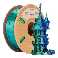 PLA  Dual-Color Silk Filament - 1.75mm±0.03mm (1kg) - Blue&Green
