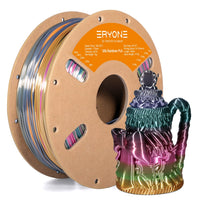 (CA only)（Pre-sale）PLA All Series Filament，1kg (MOQ:20 Rolls，Mixable) - Metal Silk Rainbow PLA