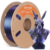 PLA Burnt Titanium Dual Color Filament - 1.75mm±0.03mm (1kg) - Dual Color-Black & Purple Blue