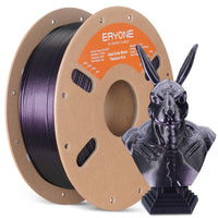 PLA Burnt Titanium Dual Color Filament - 1.75mm±0.03mm (1kg) - Dual Color-Black & Rose Red