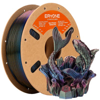 PLA Burnt Titanium Filament - 1.75mm±0.03mm (1kg) - Rainbow-Galaxy (Green & Blue & Rose Red)