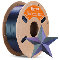 PLA Burnt Titanium Triple Color Filament - 1.75mm±0.03mm (1kg) - Triple Color-Blue & Green & Rose Red