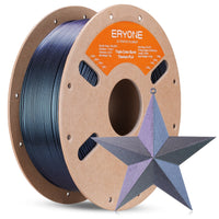 PLA Burnt Titanium Triple Color Filament - 1.75mm±0.03mm (1kg) - Triple Color-Blue & Black & Rose Red