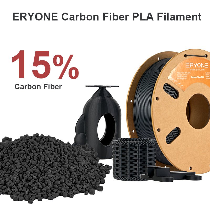 PLA Carbon Fiber Filament - 1.75mm±0.03mm (1kg)