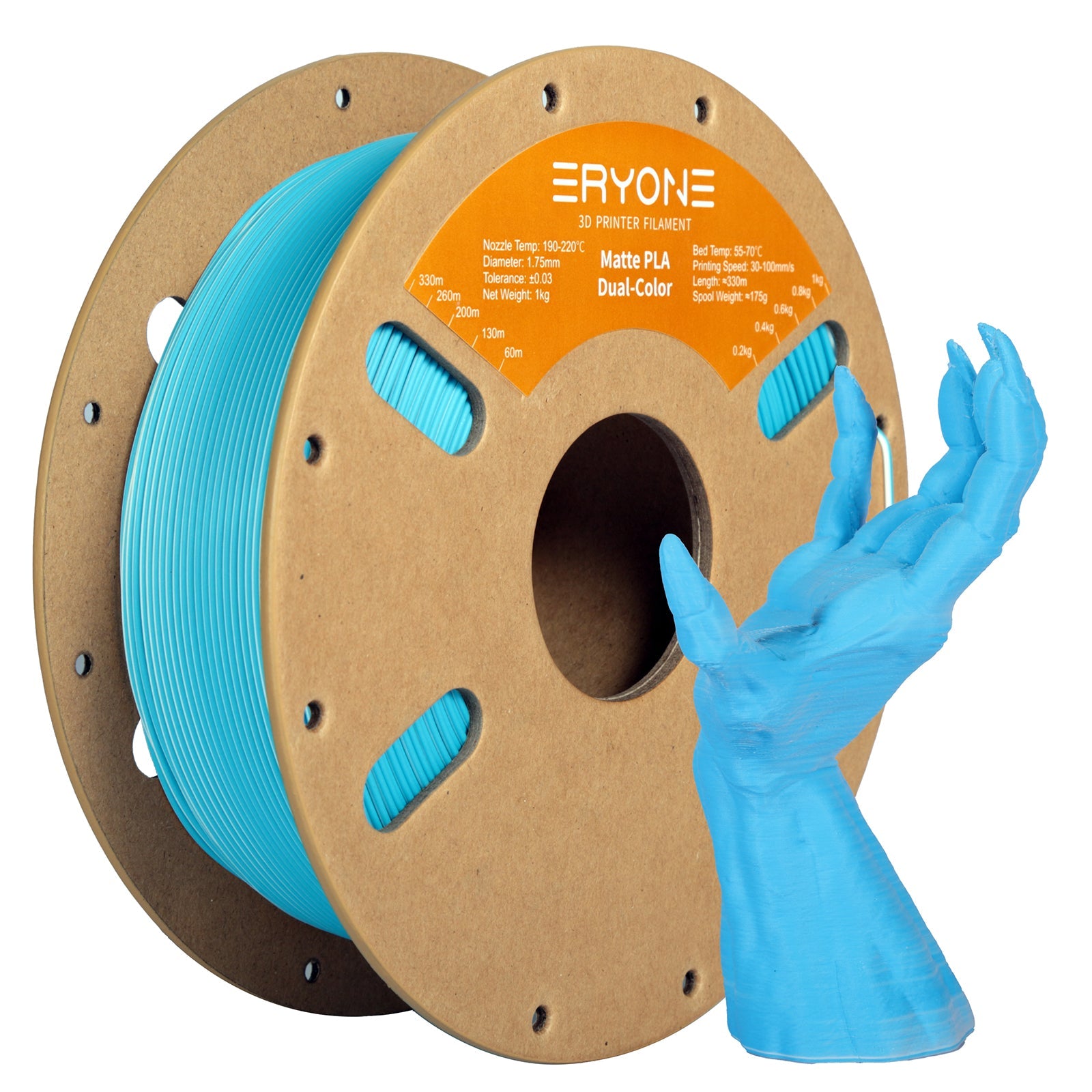 PLA Dual - Color Matte Filament - 1.75mm±0.03mm (1kg)