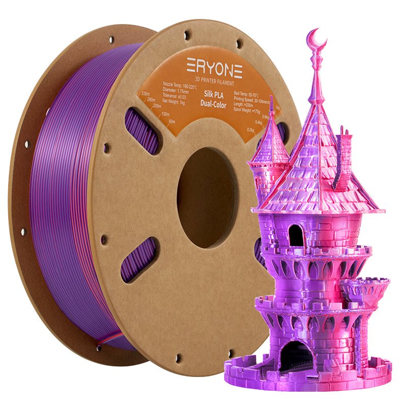 PLA Dual - Color Silk Filament - 1.75mm±0.03mm (1kg)