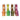 PLA Dual - Color Silk Filament,1.75mm ±0.03mm(250g),Total 4 Rolls