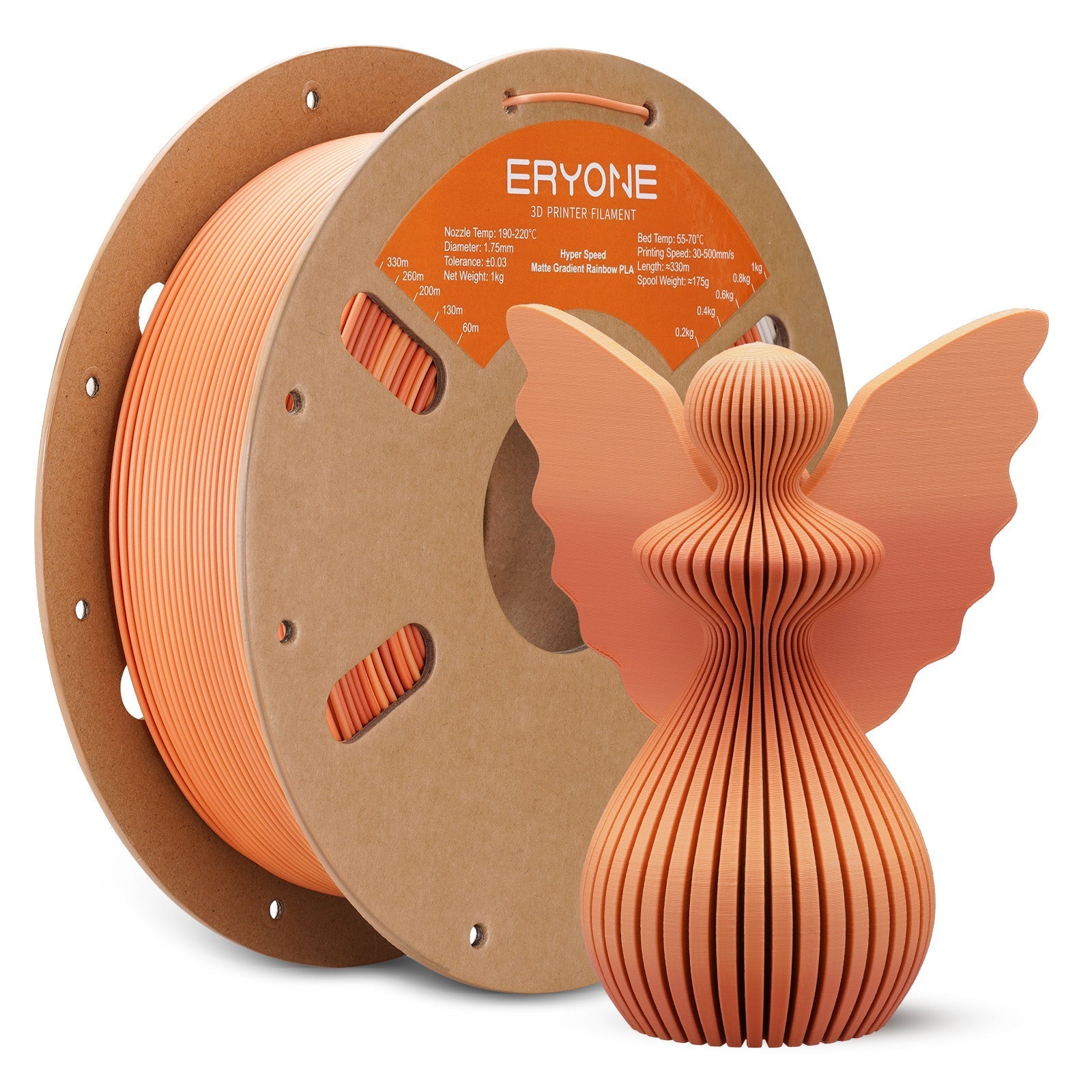 PLA Matte High - Speed Dual - Color Filament - 1.75mm±0.03mm (1kg)