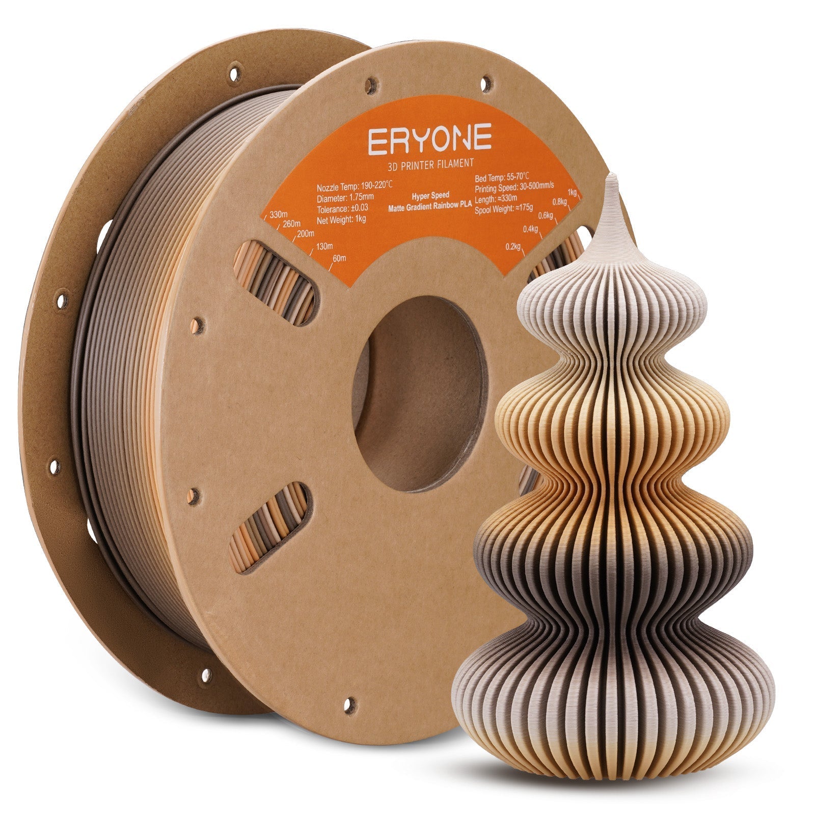 PLA Matte High - Speed Dual - Color Filament - 1.75mm±0.03mm (1kg)