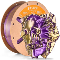 PLA Silk High-Speed Dual-Color Filament - 1.75mm±0.03mm (1kg) - PLA Silk Dual-Color-Gold&Purple