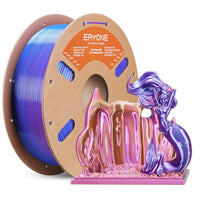 PLA Silk High-Speed Quadruple Filament  - 1.75mm±0.03mm (1kg) - PLA Silk Quadruple-Electric Night (Neon Purple & Bright Blue & Neon Pink & Neon Yellow)