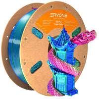 PLA Triple-Color Silk Filament - 1.75mm±0.03mm (1kg) - Red&Blue&Green