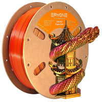 PLA Triple-Color Silk Filament - 1.75mm±0.03mm (1kg) - Black&Red&Gold