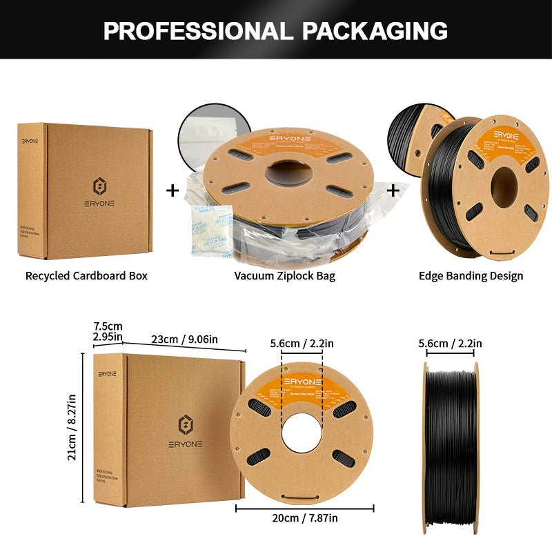 (Pre - sale) PETG Carbon Fiber Filament - 1.75mm±0.03mm (1kg)(MOQ:30 Rolls，Mixable)