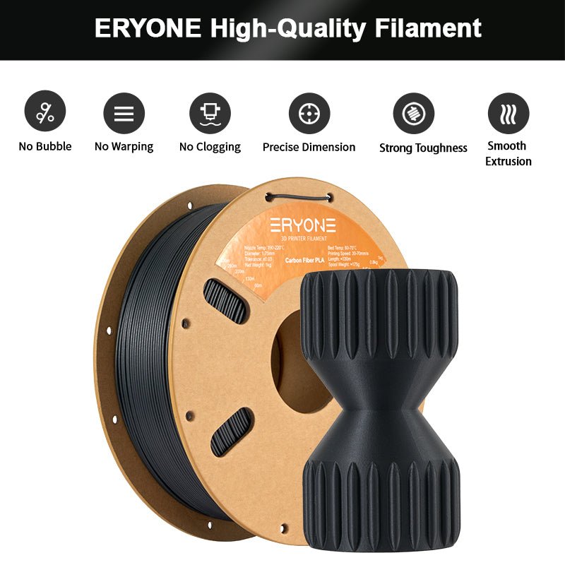 (Pre - sale) PLA Carbon Fiber Filament - 1.75mm±0.03mm (1kg)