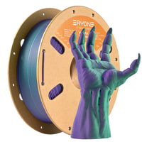 PLA Matte Gradient Dual-Color Filament - 1.75mm±0.03mm (1kg) - Matte Dual-Color-Red Violet&Green