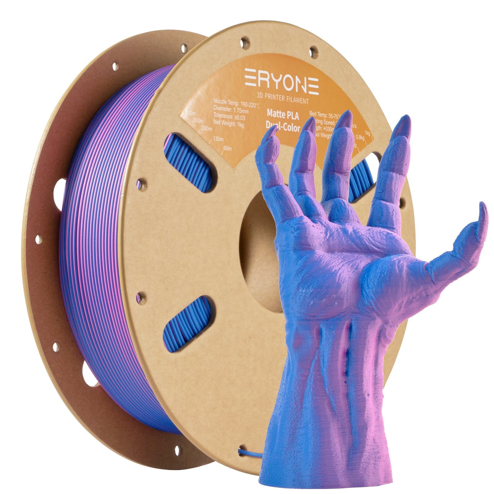 (Pre - sale) PLA Dual - Color Matte Filament - 1.75mm±0.03mm (1kg)