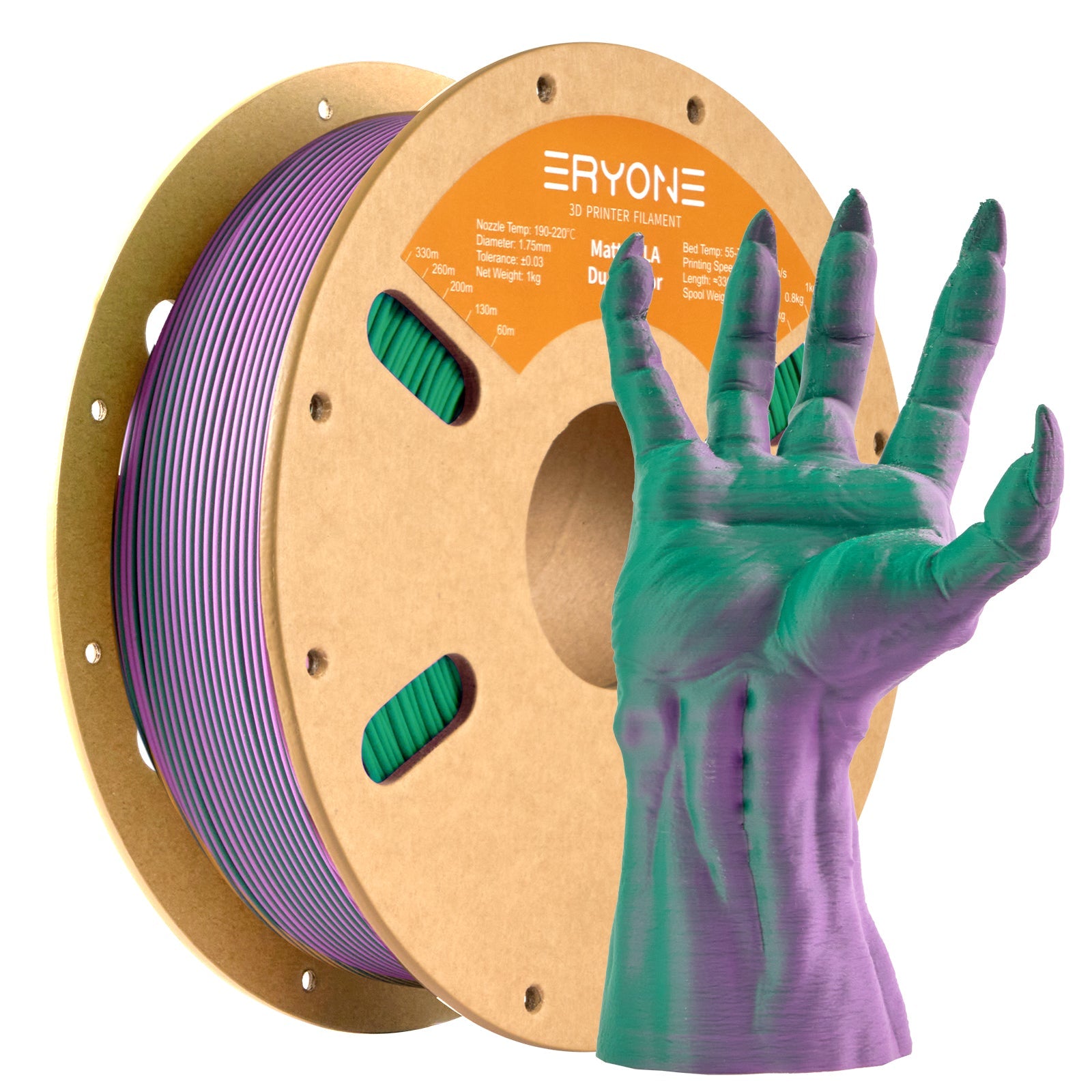 (Pre - sale) PLA Dual - Color Matte Filament - 1.75mm±0.03mm (1kg)