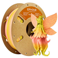 PLA Matte Gradient Dual-Color Filament - 1.75mm±0.03mm (1kg) - Matte Gradient Multi-Color-Pink & Yellow Green