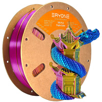 PLA Triple-Color Silk Filament - 1.75mm±0.03mm (1kg) - Gold&Blue&Purple
