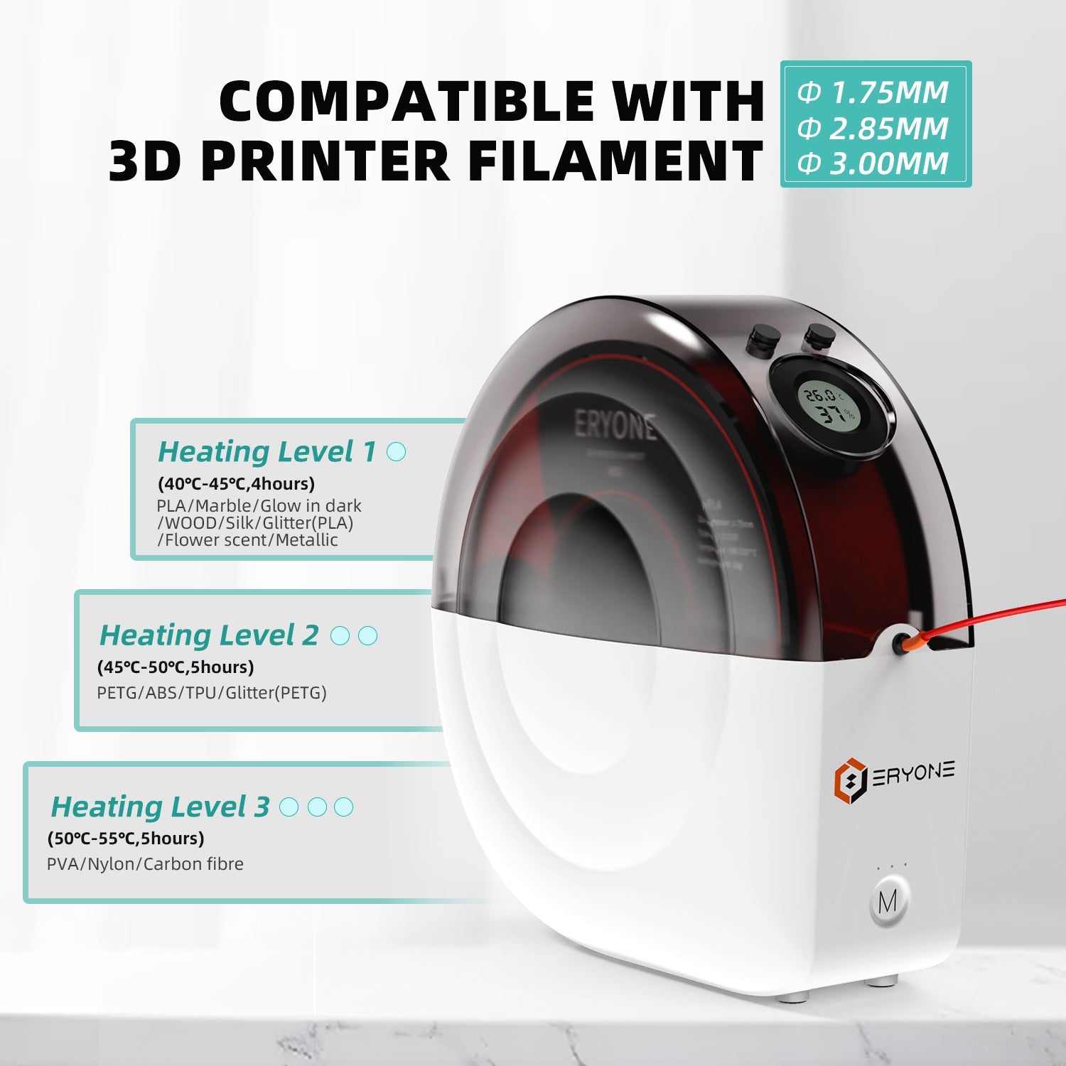 ERYONE Snail 3D Filament Dryer Box M2