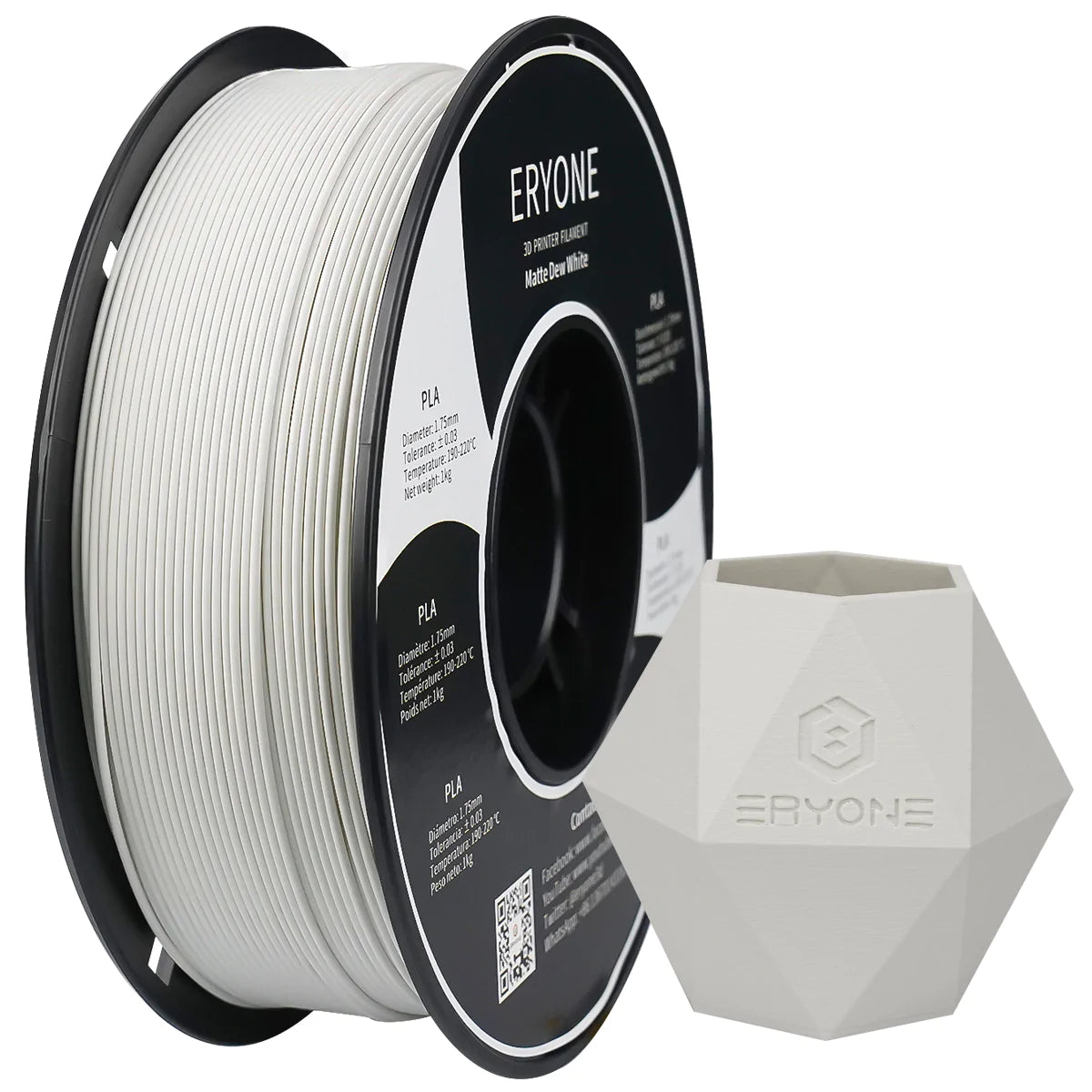 Pre-sale ERYONE Matte PLA Filament, 1.75mm Filament for 3D Printer, 1KG(2.2LBS)/ Spool