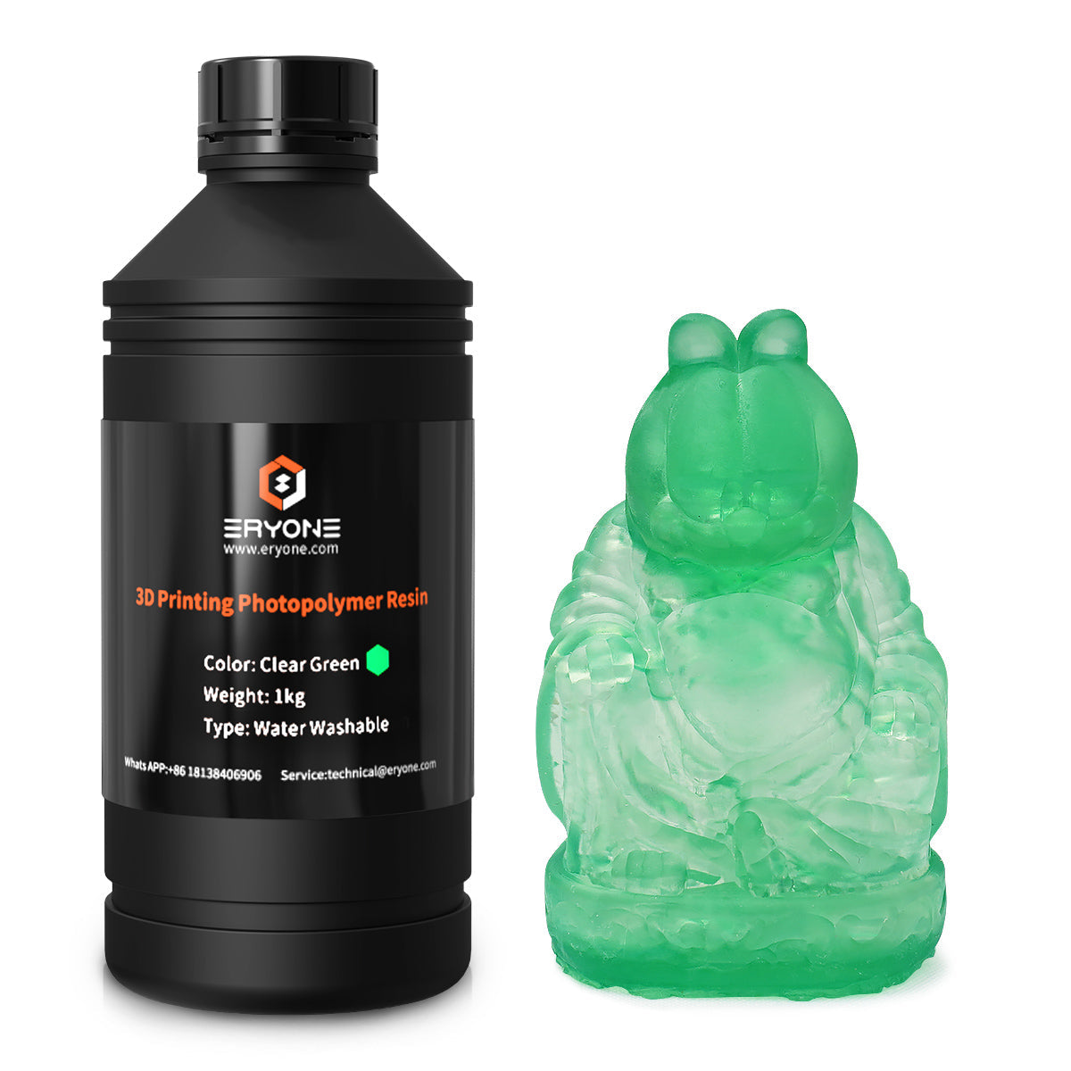 ERYONE Water Washable 3D Printer Resin 1KG (MOQ:5 bottles,Can Mix Color) - eryone3d