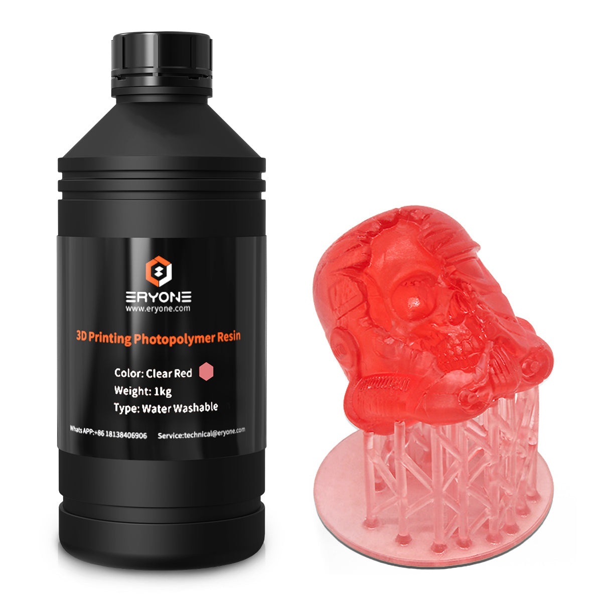 ERYONE Water Washable 3D Printer Resin 1KG (MOQ:5 bottles,Can Mix Color) - eryone3d