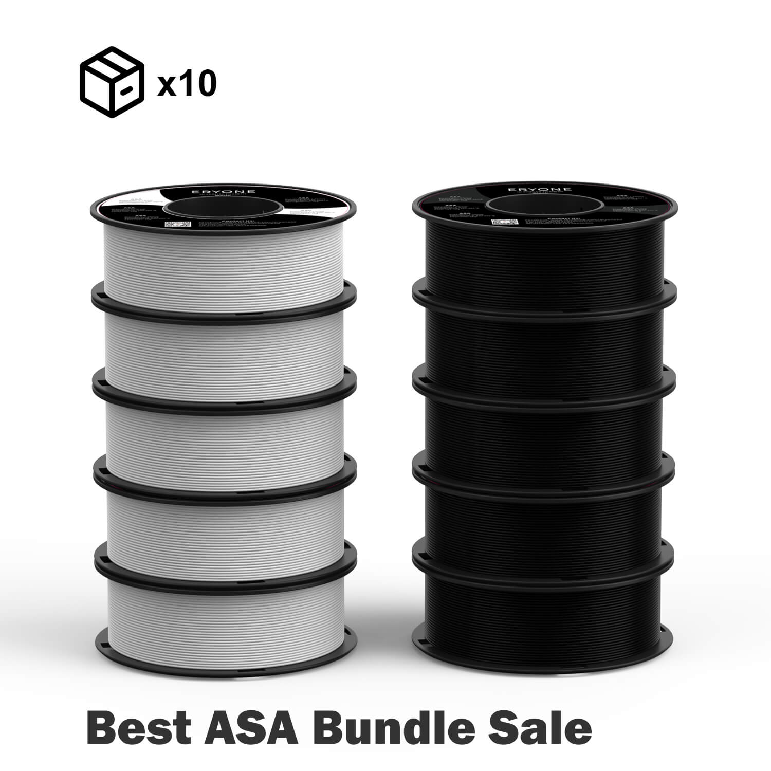 Bundle Sale- ERYONE ASA 3D Filament 1kg +FREE SHIPPING(MOQ:10 Rolls,Can Mix Color)