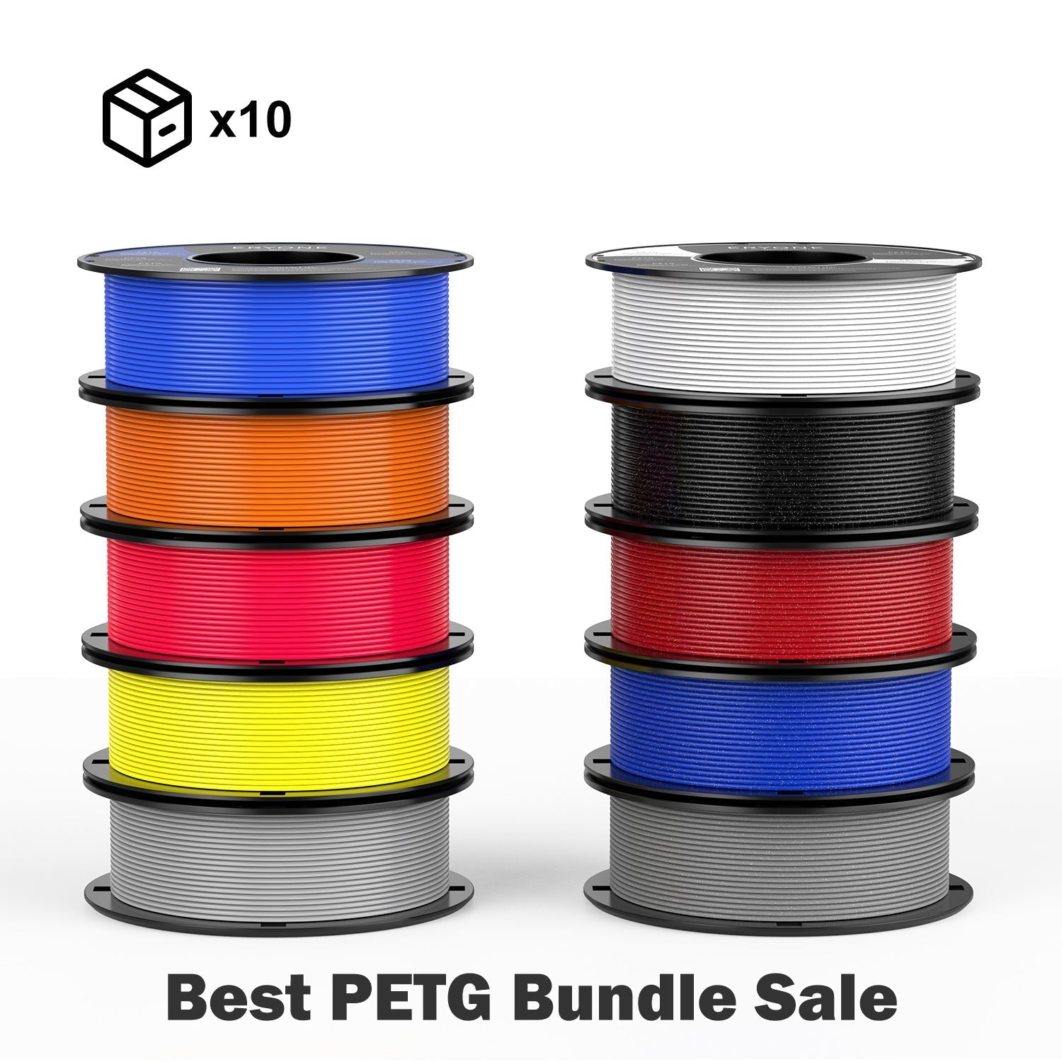 (Bundle Sale) PETG & Carbon Fiber PETG Filament, 1kg (MOQ:10 Rolls,Mixable)
