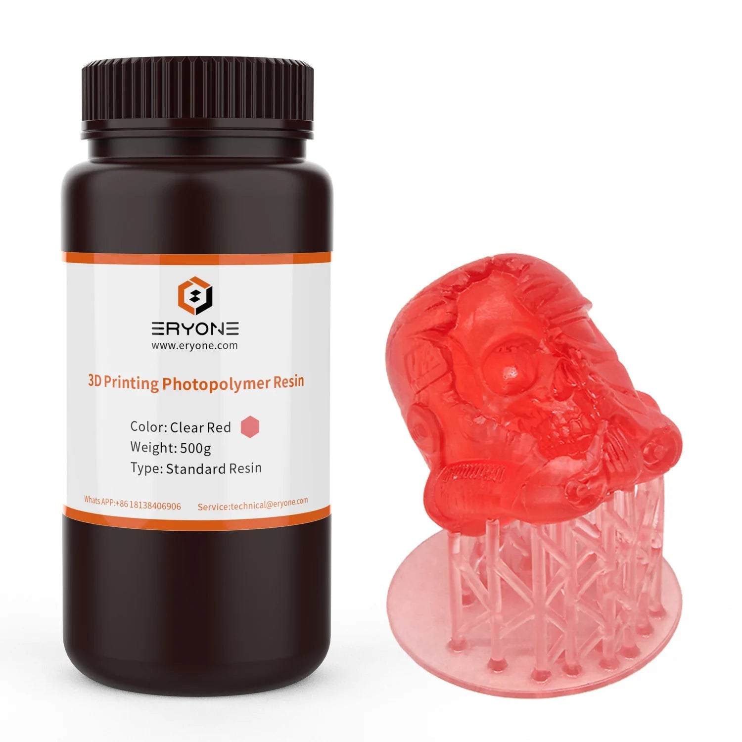 ERYone 3D Printer Photopolymer Resin Super Low Odor, General LCD UV - Curing Resin 405nm for LCD 3D Printing 500G