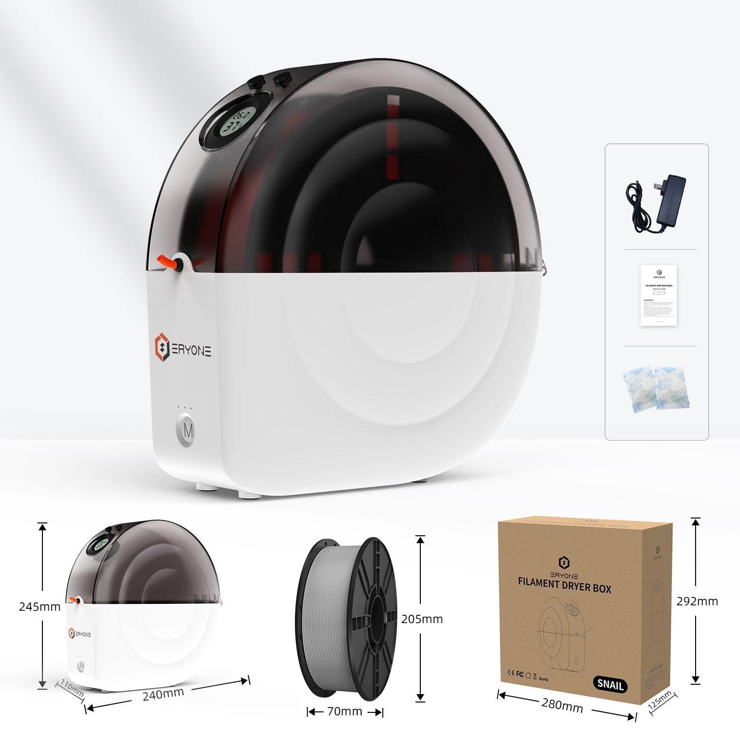 ERYONE Snail 3D Filament Dryer Box M2