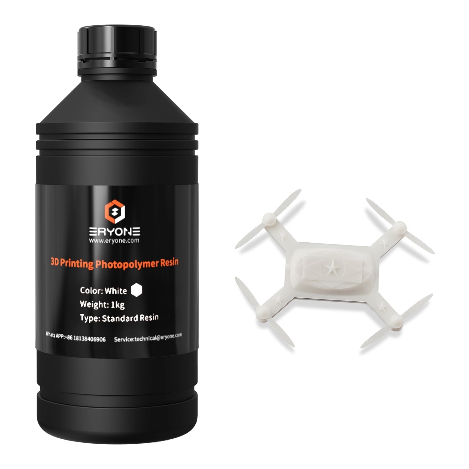 ERYONE Super Low Odor 3D Printer Photopolymer Resin 1kG
