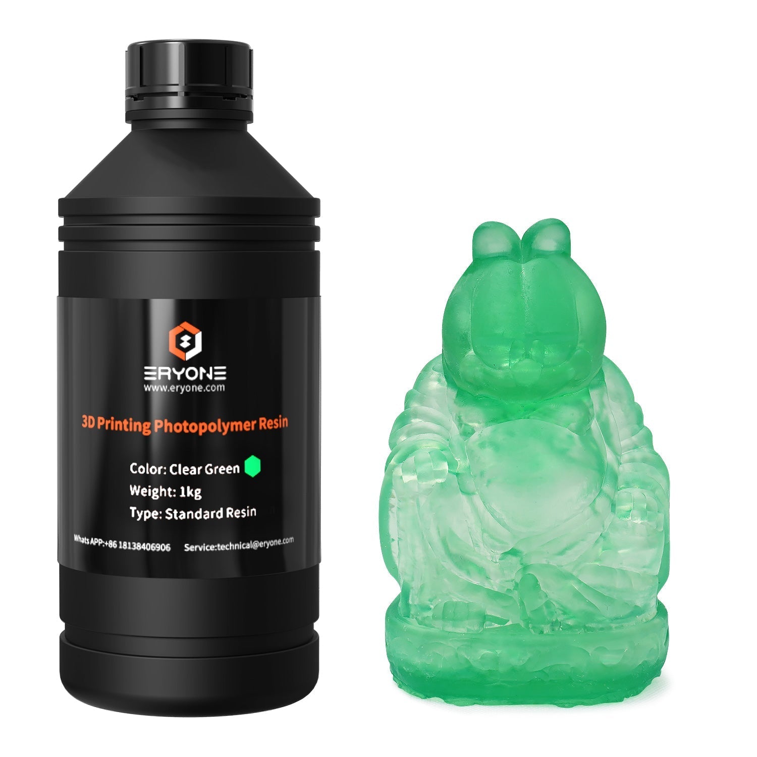 ERYONE Super Low Odor 3D Printer Photopolymer Resin 1kG