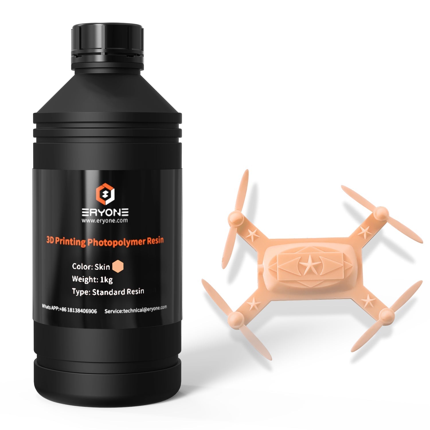 ERYONE Super Low Odor 3D Printer Photopolymer Resin 1kG