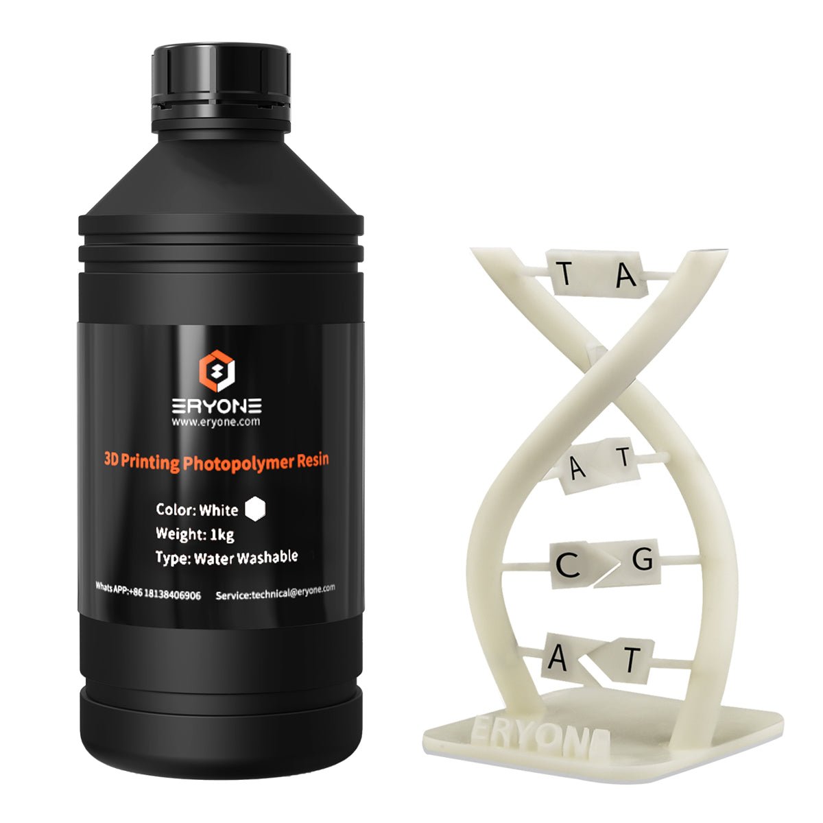 ERYONE Water Washable 3D Printer Resin 1KG