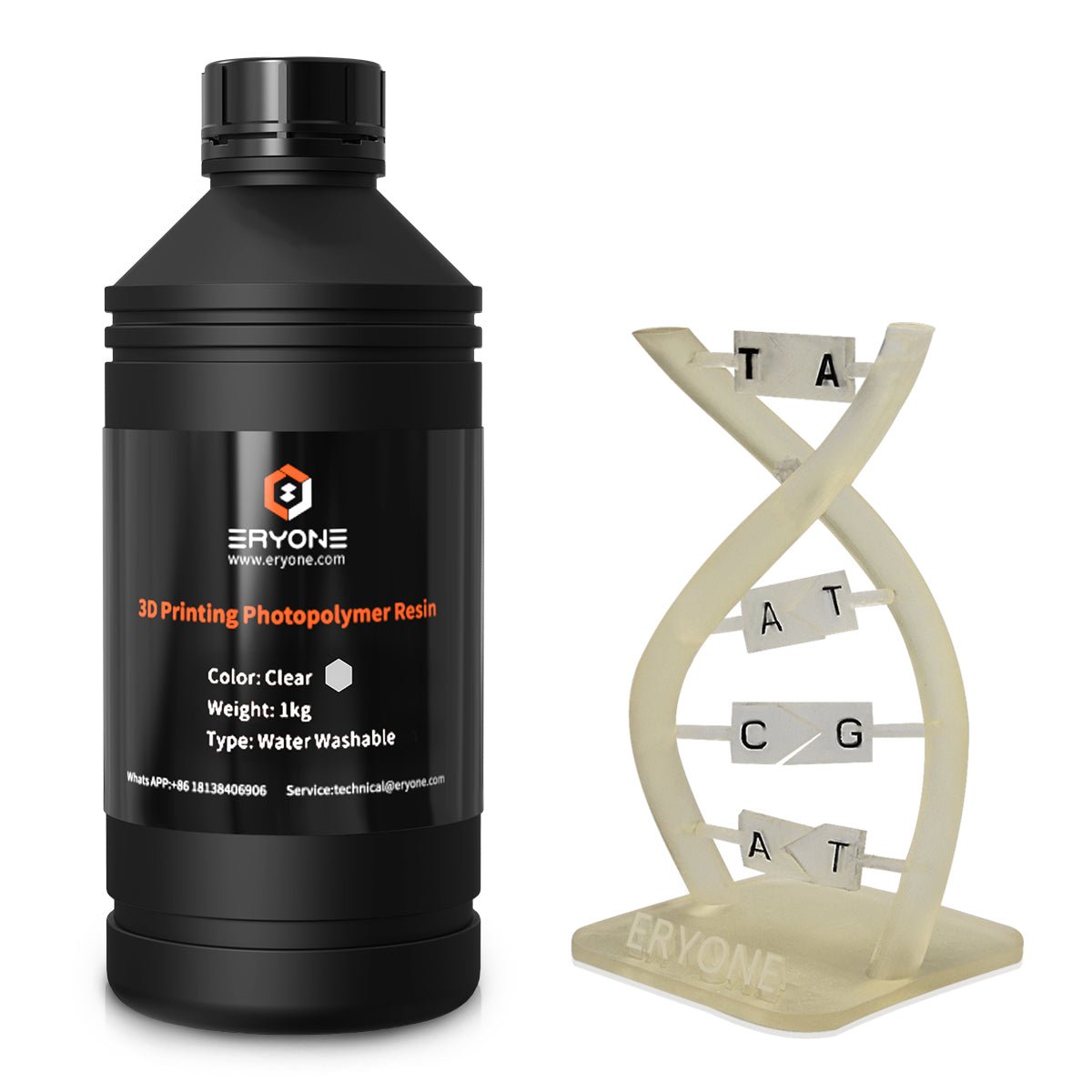 ERYONE Water Washable 3D Printer Resin 1KG